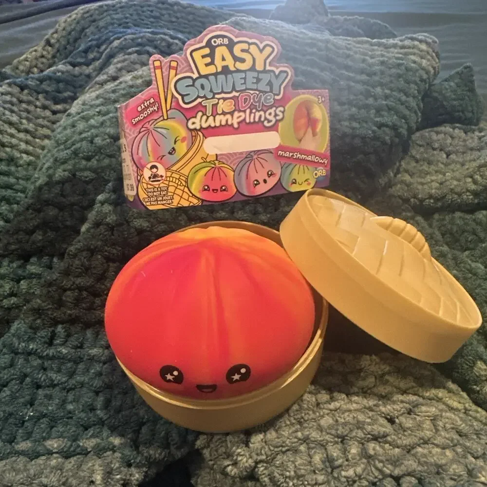 Orb Easy Squeeze Tie Dye Dumplings Toy Pack [Red/Orange Color] Kohls Tie Dye